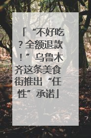 “不好吃？全额退款！”乌鲁木齐这条美食街推出“任性”承诺