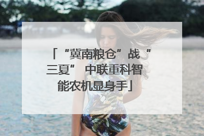 “冀南粮仓”战“三夏” 中联重科智能农机显身手