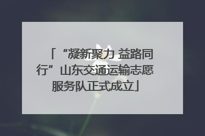 “凝新聚力 益路同行”山东交通运输志愿服务队正式成立