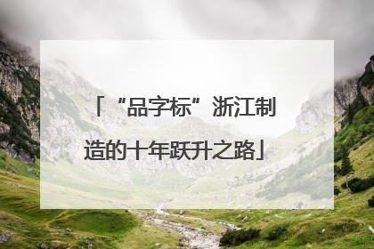 “品字标”浙江制造的十年跃升之路