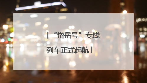 “岱岳号”专线列车正式起航