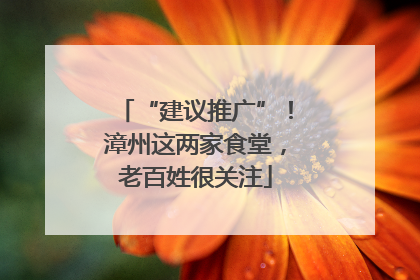 “建议推广”！漳州这两家食堂，老百姓很关注