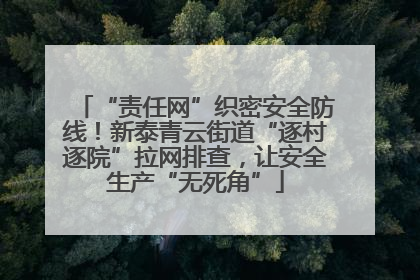 “责任网”织密安全防线！新泰青云街道“逐村逐院”拉网排查，让安全生产“无死角”