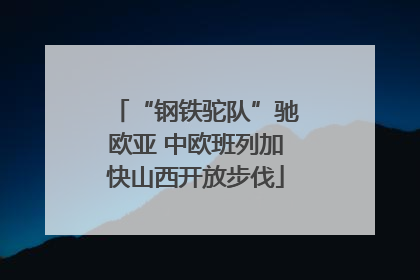 “钢铁驼队”驰欧亚 中欧班列加快山西开放步伐