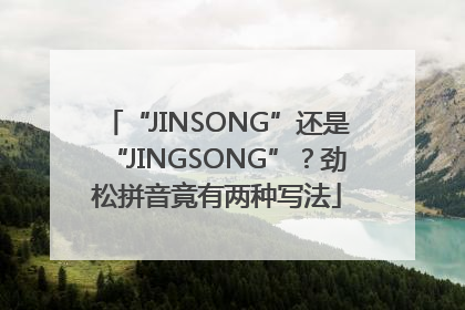 “JINSONG”还是“JINGSONG”？劲松拼音竟有两种写法