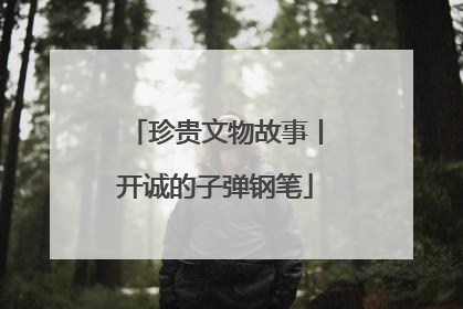 珍贵文物故事丨开诚的子弹钢笔