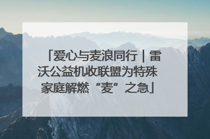 爱心与麦浪同行｜雷沃公益机收联盟为特殊家庭解燃“麦”之急