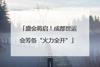 盛会将启！成都世运会筹备“火力全开”