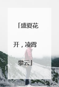 盛夏花开，凌霄攀云