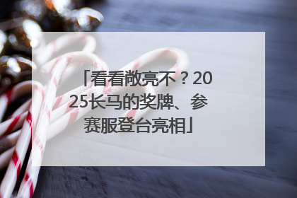 看看敞亮不？2025长马的奖牌、参赛服登台亮相