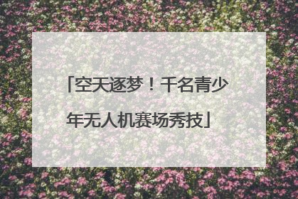 空天逐梦！千名青少年无人机赛场秀技