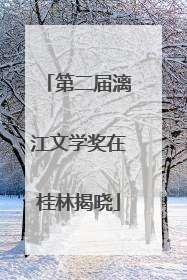 第二届漓江文学奖在桂林揭晓