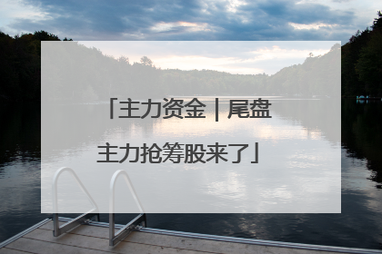 主力资金｜尾盘主力抢筹股来了
