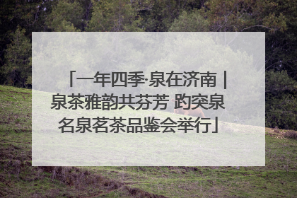一年四季·泉在济南｜泉茶雅韵共芬芳 趵突泉名泉茗茶品鉴会举行