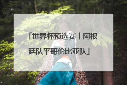世界杯预选赛丨阿根廷队平哥伦比亚队