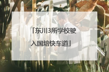 东川3所学校驶入国培快车道
