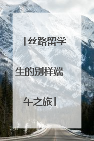 丝路留学生的别样端午之旅