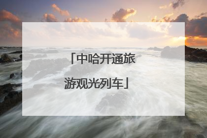 中哈开通旅游观光列车