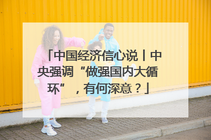 中国经济信心说丨中央强调“做强国内大循环”，有何深意？