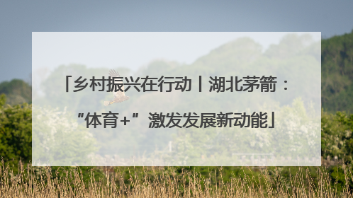 乡村振兴在行动丨湖北茅箭：“体育+”激发发展新动能