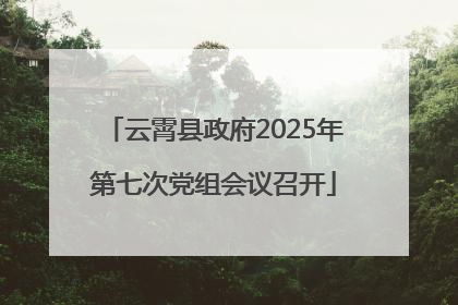 云霄县政府2025年第七次党组会议召开