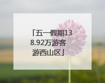 五一假期138.92万游客游西山区