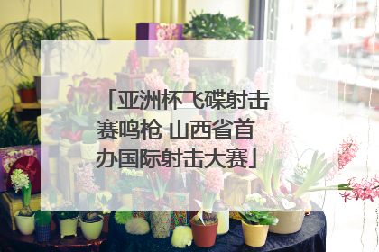 亚洲杯飞碟射击赛鸣枪 山西省首办国际射击大赛