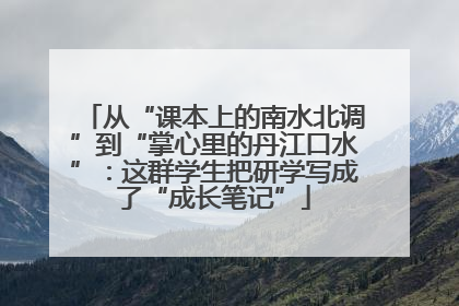 从“课本上的南水北调”到“掌心里的丹江口水”：这群学生把研学写成了“成长笔记”