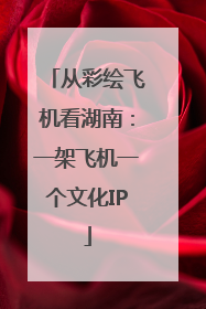 从彩绘飞机看湖南：一架飞机一个文化IP