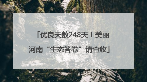 优良天数248天！美丽河南“生态答卷”请查收