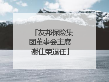 友邦保险集团董事会主席谢仕荣退任