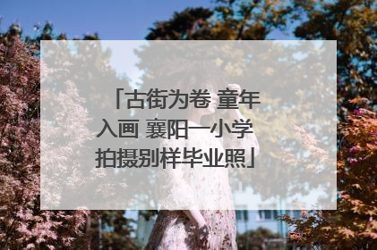 古街为卷 童年入画 襄阳一小学拍摄别样毕业照