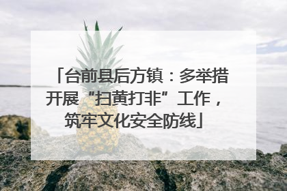 台前县后方镇：多举措开展“扫黄打非”工作，筑牢文化安全防线