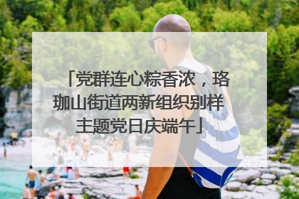 党群连心粽香浓，珞珈山街道两新组织别样主题党日庆端午