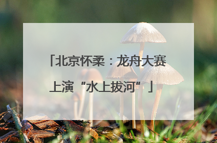 北京怀柔：龙舟大赛上演“水上拔河”