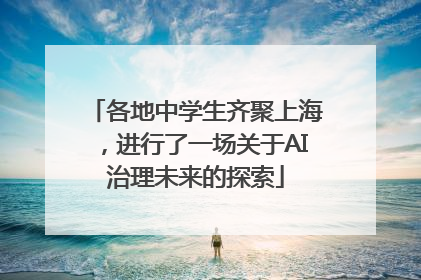 各地中学生齐聚上海，进行了一场关于AI治理未来的探索