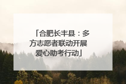 合肥长丰县：多方志愿者联动开展爱心助考行动