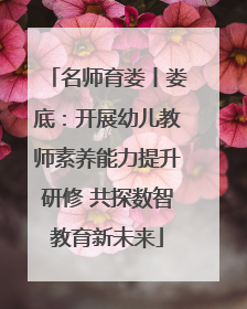 名师育娄丨娄底：开展幼儿教师素养能力提升研修 共探数智教育新未来