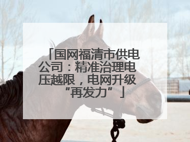 国网福清市供电公司：精准治理电压越限，电网升级“再发力”