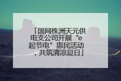 国网株洲天元供电支公司开展“e起节电”惠民活动，共筑清凉夏日