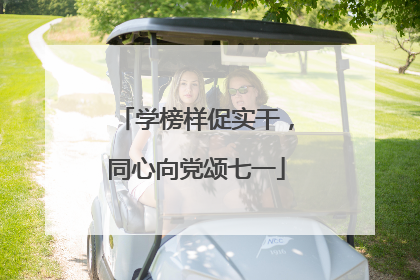 学榜样促实干，同心向党颂七一