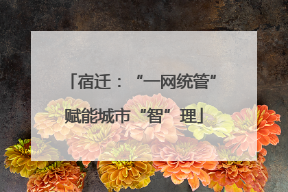 宿迁：“一网统管”赋能城市“智”理