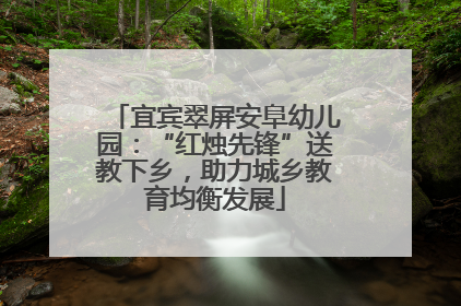 宜宾翠屏安阜幼儿园：“红烛先锋”送教下乡，助力城乡教育均衡发展