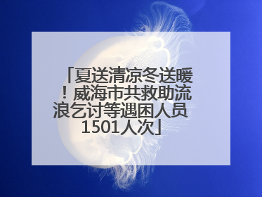 夏送清凉冬送暖！威海市共救助流浪乞讨等遇困人员1501人次