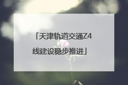 天津轨道交通Z4线建设稳步推进