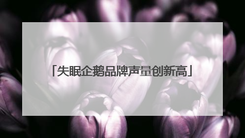 失眠企鹅品牌声量创新高