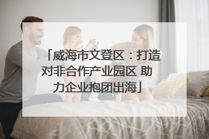 威海市文登区：打造对非合作产业园区 助力企业抱团出海