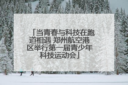 当青春与科技在跑道相遇 郑州航空港区举行第一届青少年科技运动会