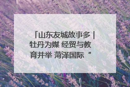 山东友城故事多｜牡丹为媒 经贸与教育并举 菏泽国际“朋友圈”扩容升级