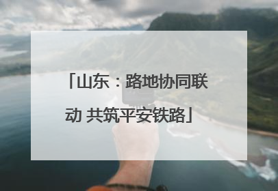 山东：路地协同联动 共筑平安铁路